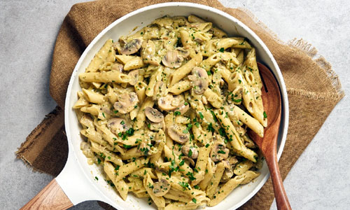 Penne Alfredo Mushroom